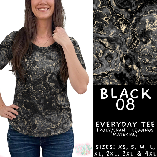 Batch #459 - Black Collection - Closes 12/4 - ETA late Jan - Black 08 Everyday Tee