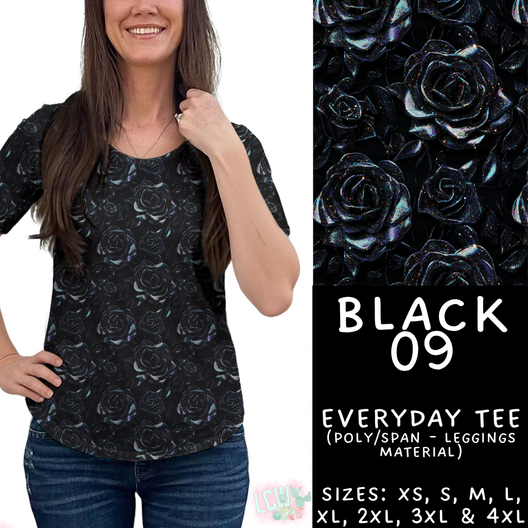 Batch #459 - Black Collection - Closes 12/4 - ETA late Jan - Black 09 Everyday Tee