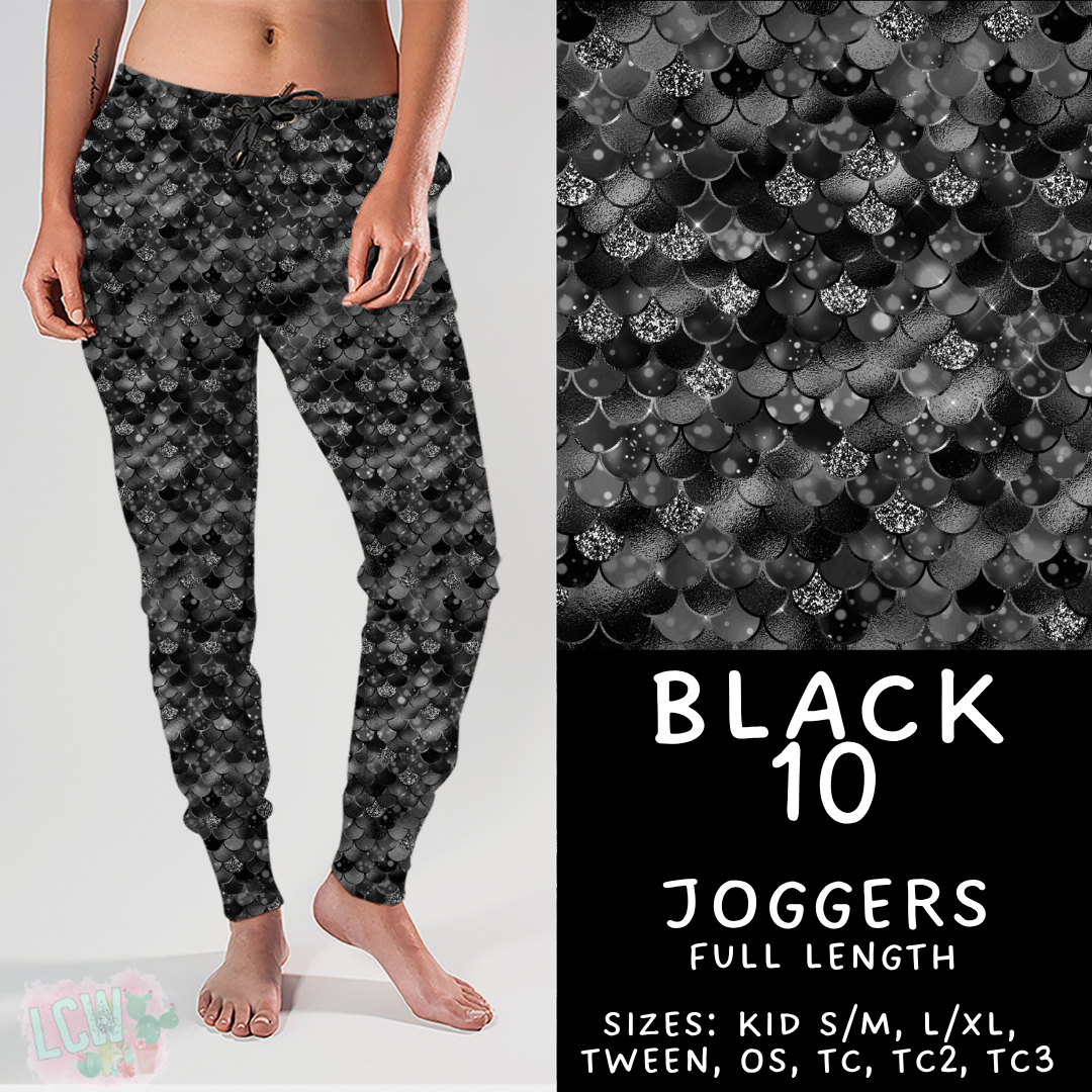 Batch #459 - Black Collection - Closes 12/4 - ETA late Jan - Black 10 Joggers