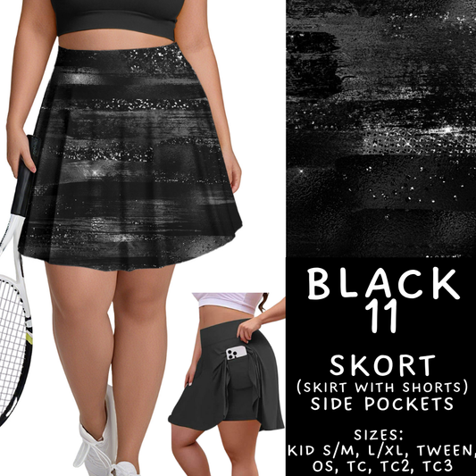 Batch #459 - Black Collection - Closes 12/4 - ETA late Jan - Black 11 Skort