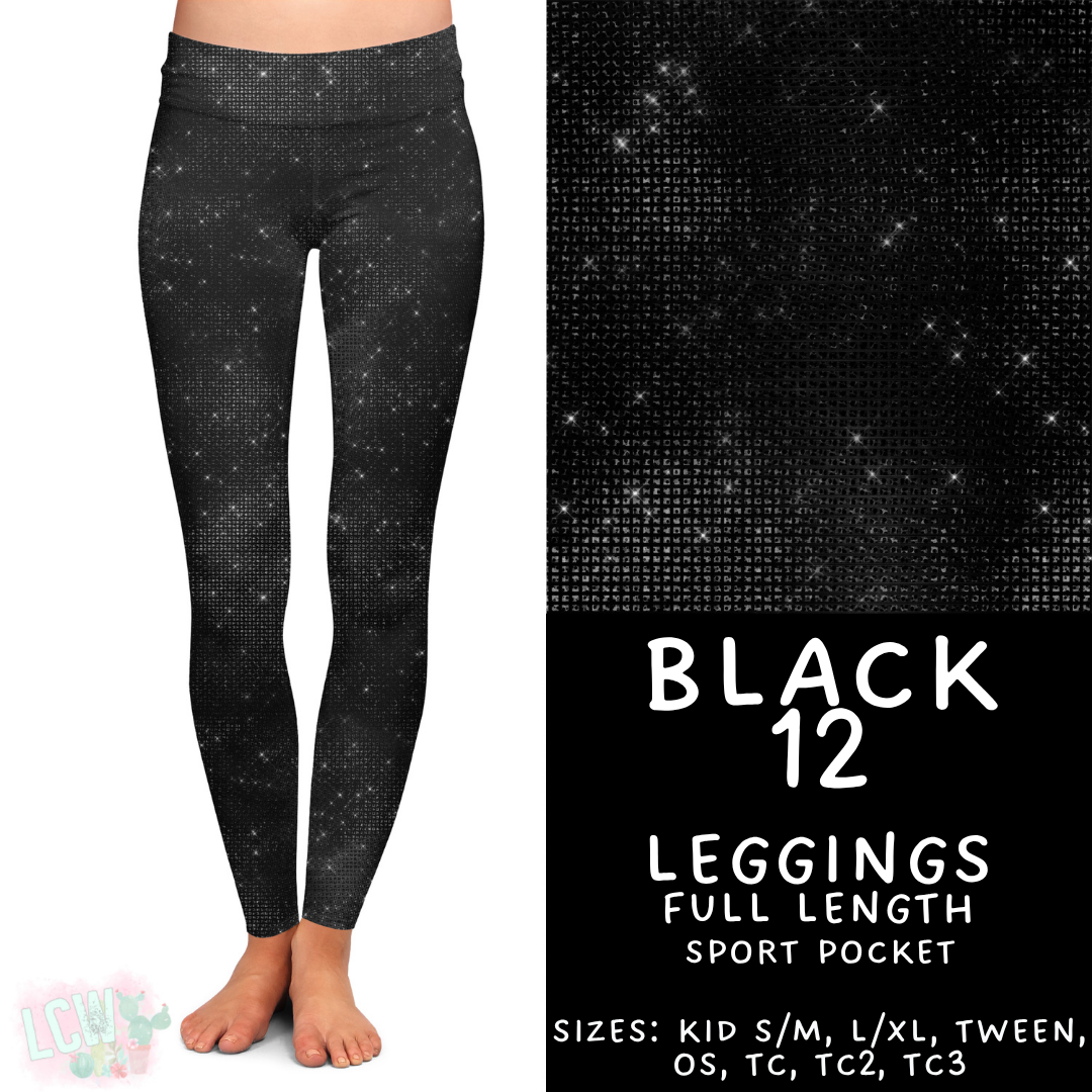 Batch #459 - Black Collection - Closes 12/4 - ETA late Jan - Black 12 Full Length Leggings