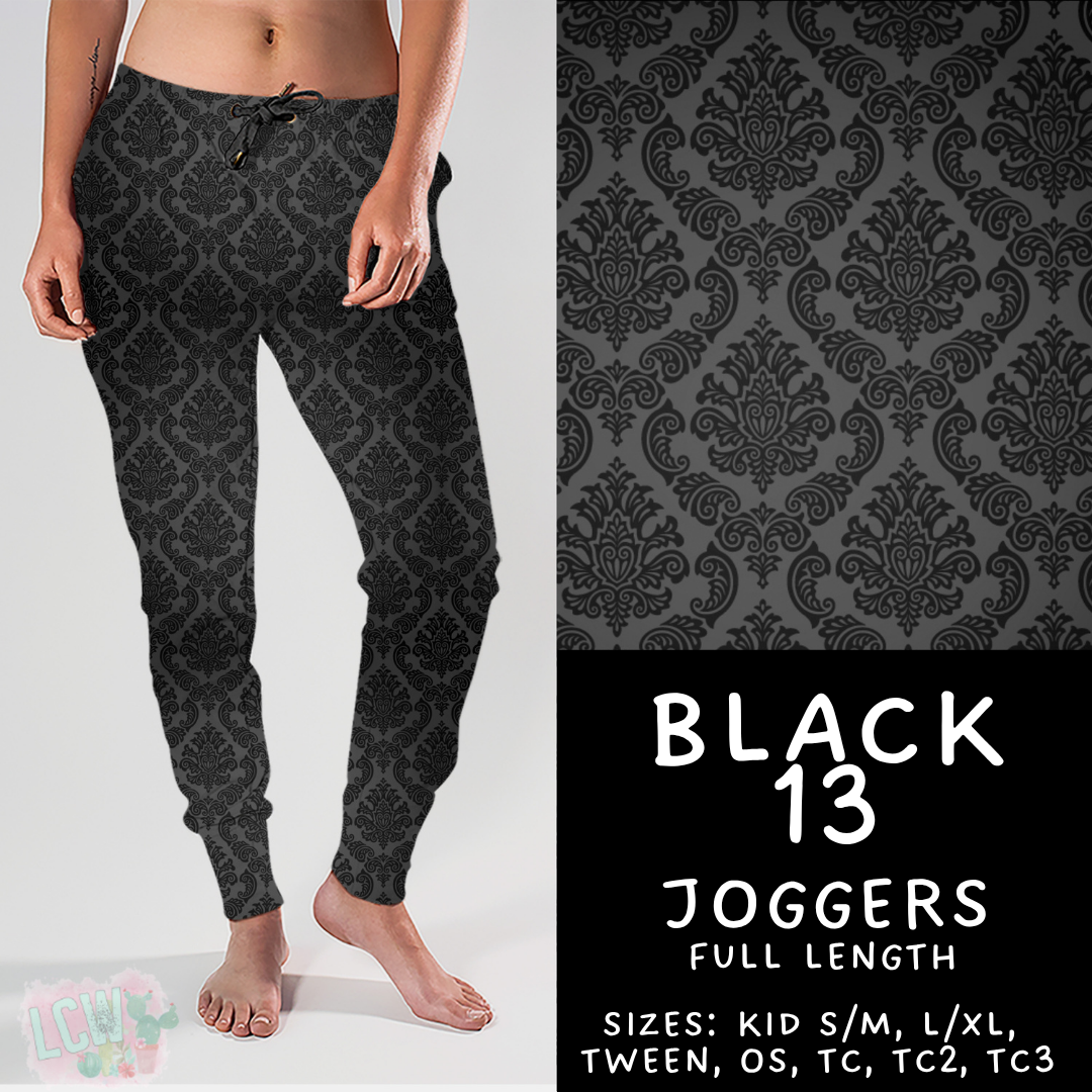 Batch #459 - Black Collection - Closes 12/4 - ETA late Jan - Black 13 Joggers