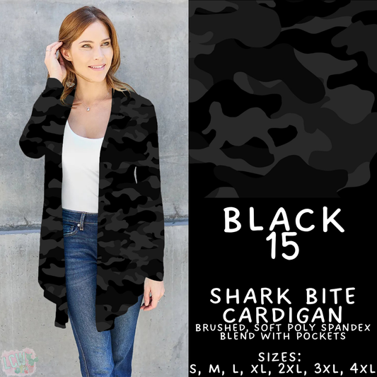 Batch #459 - Black Collection - Closes 12/4 - ETA late Jan - Black 15 Cardigan