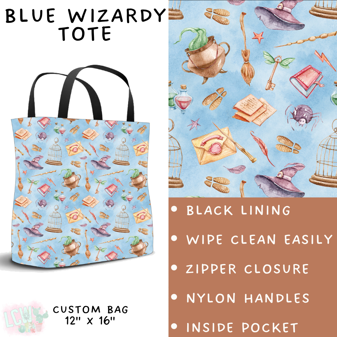 Batch #370 - Fun Run 12 - Closes 7/8 - ETA early Sept - Blue Wizardy Tote
