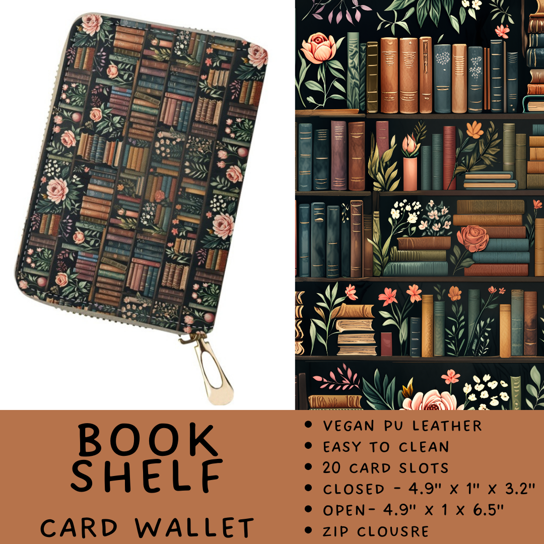 Batch #460 - Zip It Collection - Closes 12/5 - ETA late Jan - Book Shelf Card Wallet