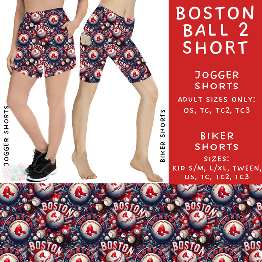 Ready To Ship - Strike Out - Boston Ball 2 Jogger Shorts - TC