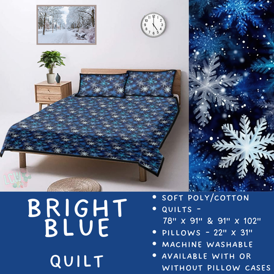 Batch  #410 - Cozy Quilts - Closes 9/10 - ETA late October - Bright Blue Quilt
