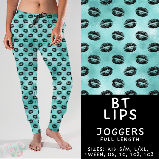 Batch #458 - Black & Teal Collection - Closes 12/3 - ETA late Jan - BT Lips Joggers