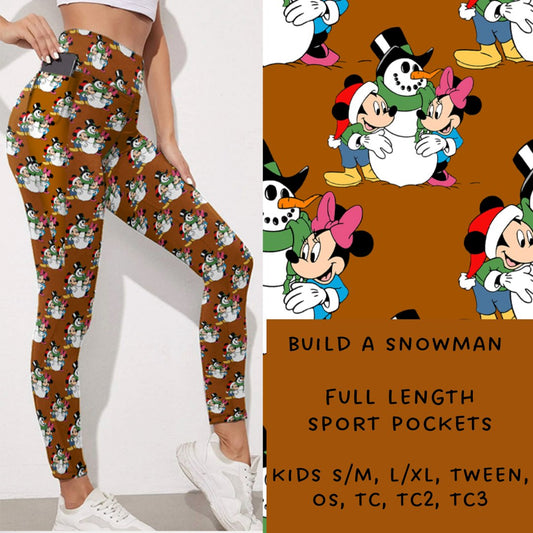 Ready To Ship - Build a Snowman Leggings