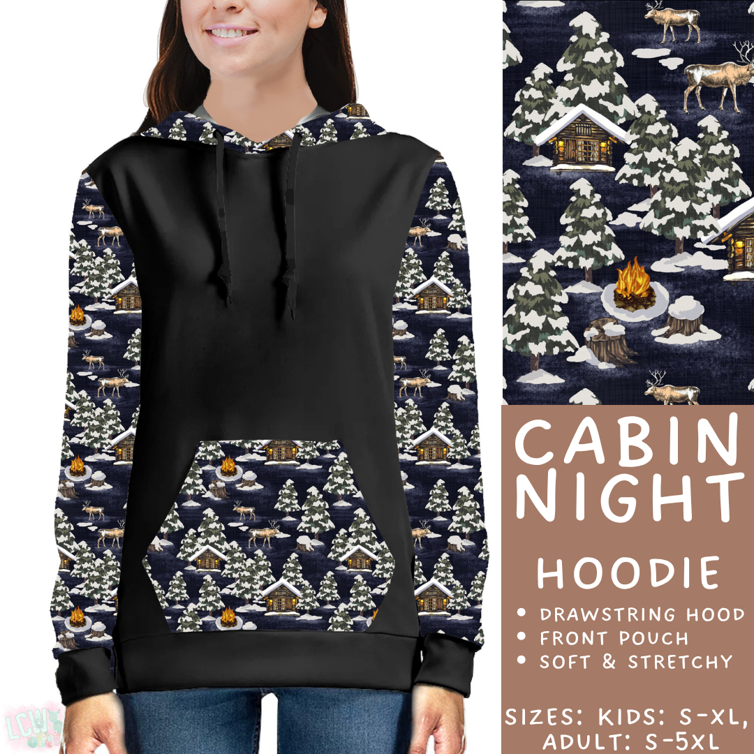 Batch #433 - Winter Cabin - Closes 10/20 - ETA early Dec - Cabin Night Hoodie