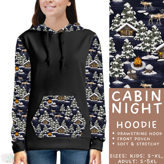 Batch #433 - Winter Cabin - Closes 10/20 - ETA early Dec - Cabin Night Hoodie