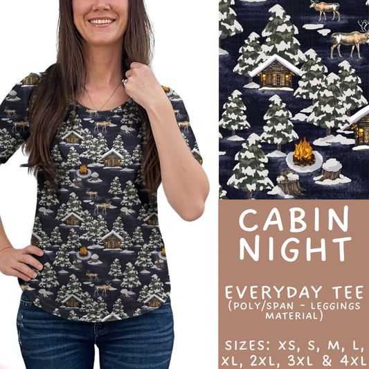 Batch #433 - Winter Cabin - Closes 10/20 - ETA early Dec - Cabin Night Everyday Tee