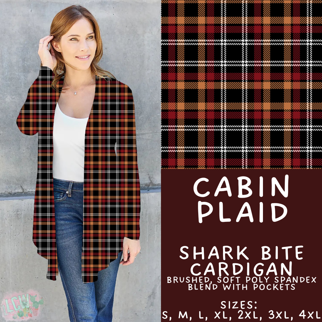 Batch #433 - Winter Cabin - Closes 10/20 - ETA early Dec - Cabin Plaid Cardigan