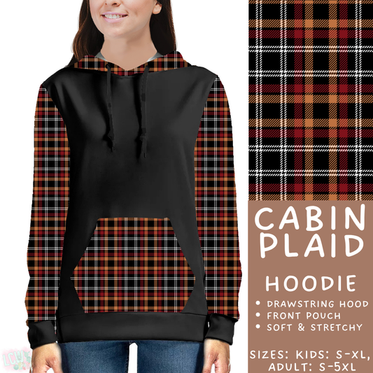 Batch #433 - Winter Cabin - Closes 10/20 - ETA early Dec - Cabin Plaid Hoodie