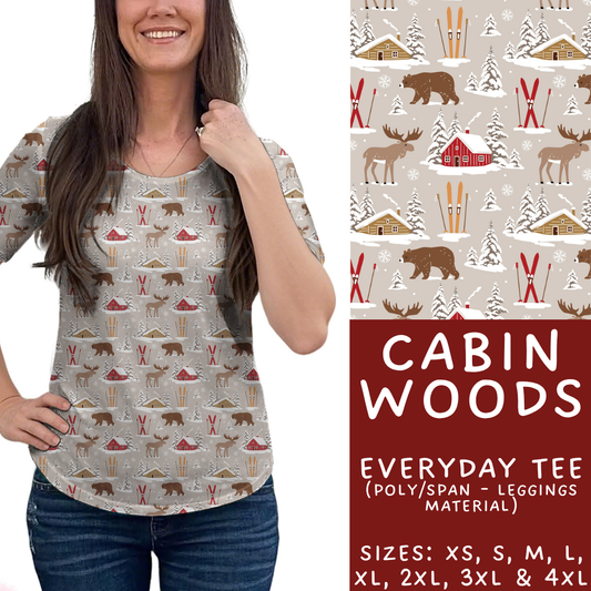 Batch #433 - Winter Cabin - Closes 10/20 - ETA early Dec - Cabin Woods Everyday Tee