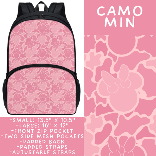 Batch #545 - Back to School 3 - Closes 6/19 - ETA early/mid August - Camo Min Backpacks