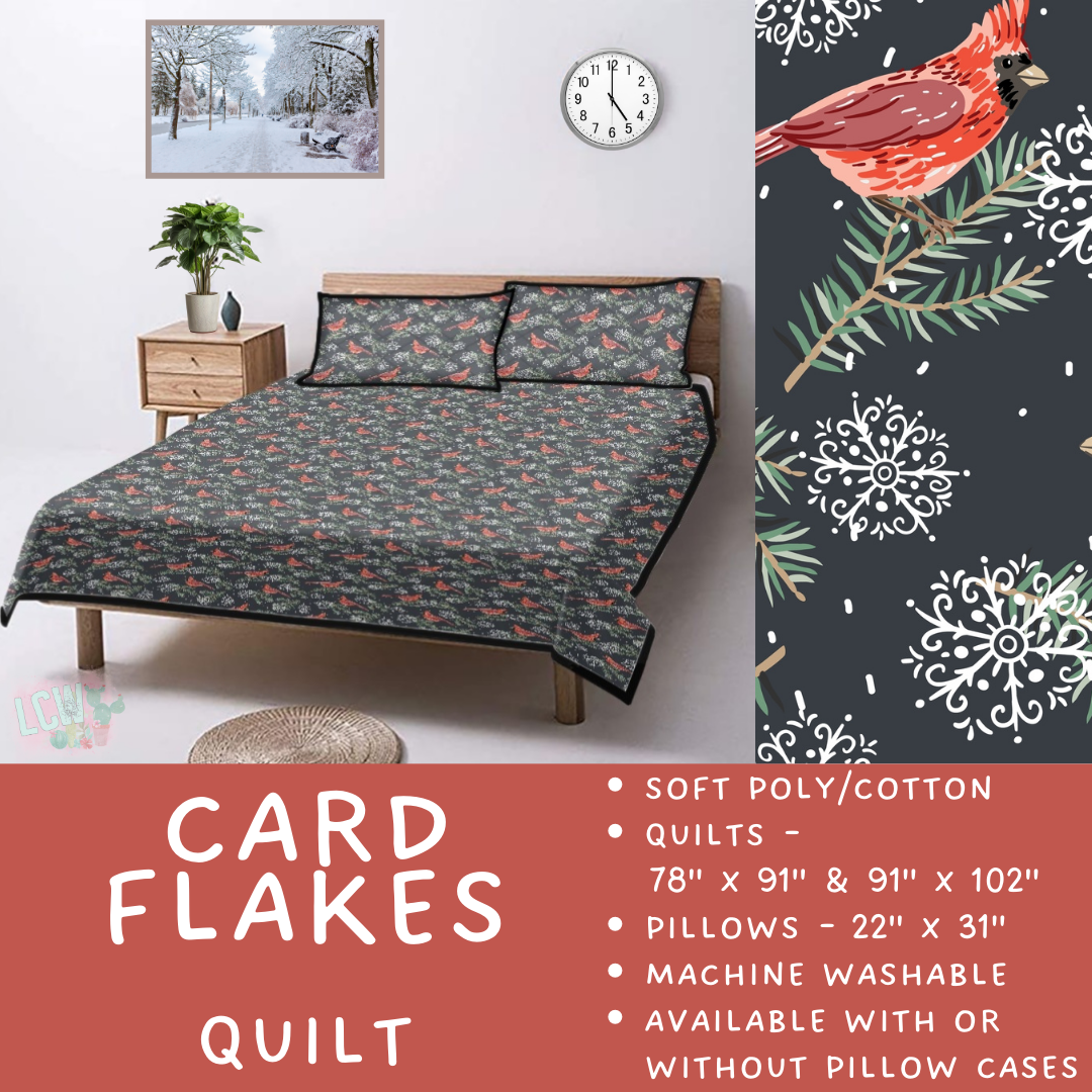 Batch  #410 - Cozy Quilts - Closes 9/10 - ETA late October - Card Flakes Quilt