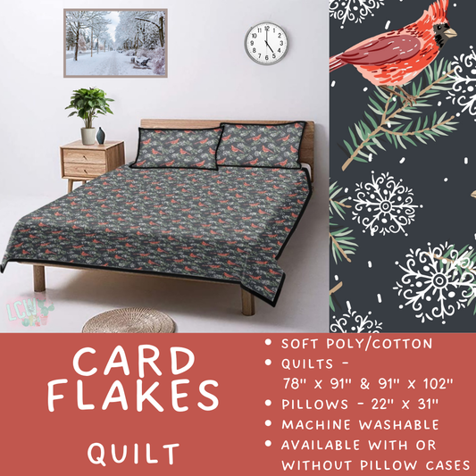 Batch  #410 - Cozy Quilts - Closes 9/10 - ETA late October - Card Flakes Quilt