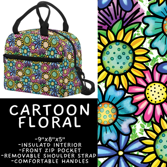 Batch #545 - Back to School 3 - Closes 6/19 - ETA early/mid August - Cartoon Floral Lunch Box