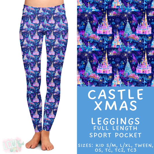 Batch #434 - Magical Christmas - Closes 10/22 - ETA early Dec - Castle Xmas Full Length Leggings