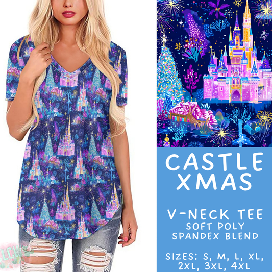 Batch #434 - Magical Christmas - Closes 10/22 - ETA early Dec - Castle Xmas V-Neck Tee