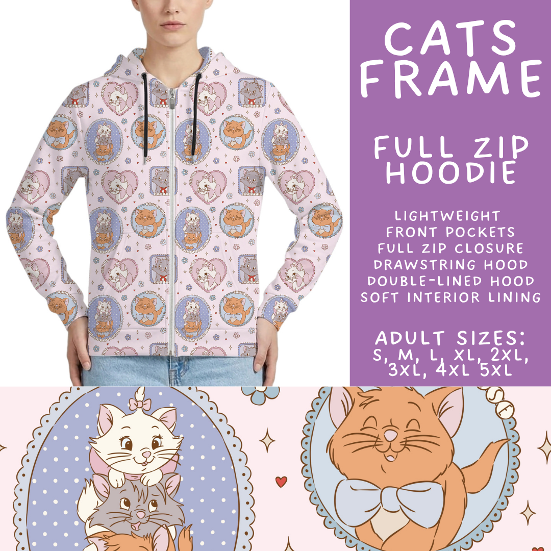 Batch #536 - Frames Collection - Closes 5/29 - ETA late July - Cats Frame Full Zip Hoodie