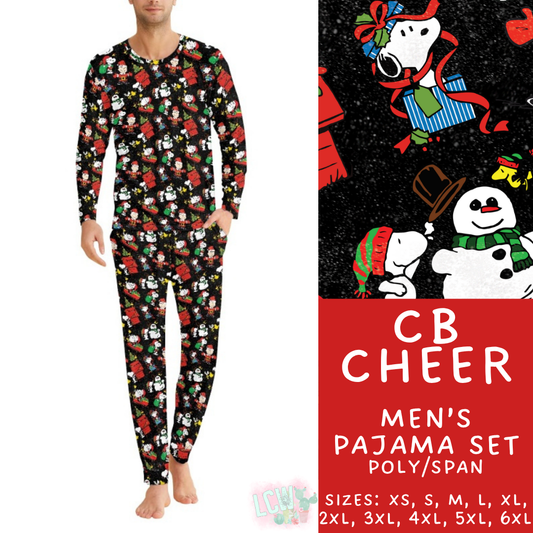 Batch #431 - Character Christmas Pajamas - Closes 10/16 - ETA late Nov - CB Cheer Men's Pajama Set