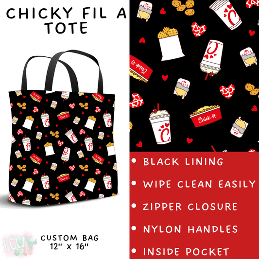 Batch #370 - Fun Run 12 - Closes 7/8 - ETA early Sept - Chicky Fil A Tote