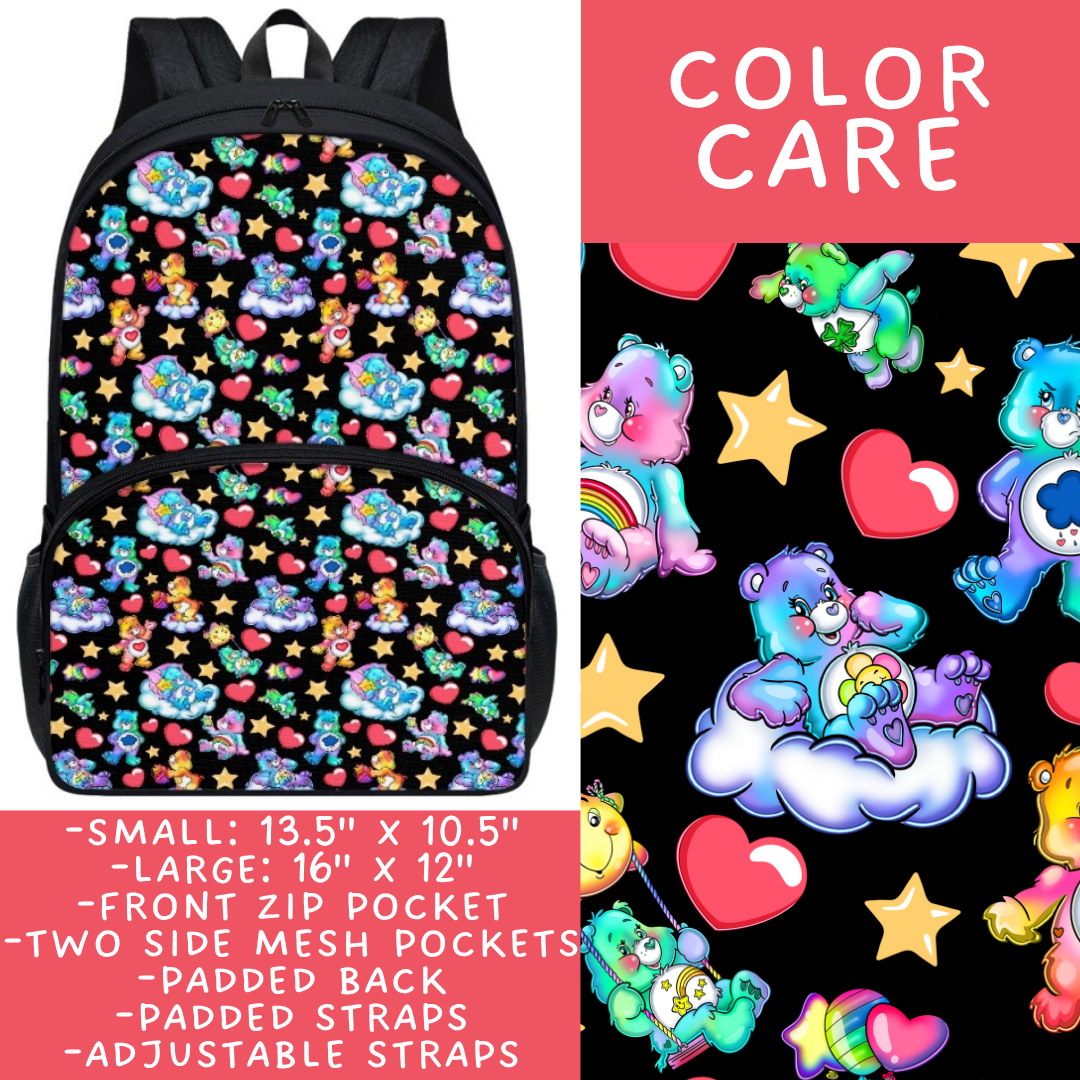 Batch #545 - Back to School 3 - Closes 6/19 - ETA early/mid August - Color Care Backpacks