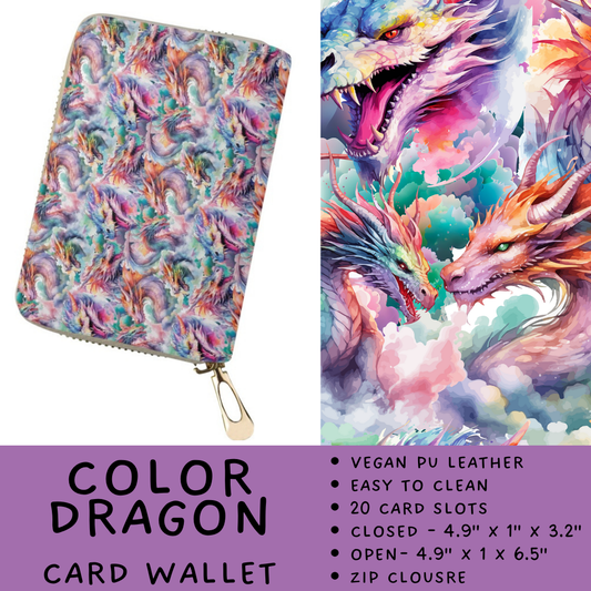 Batch #460 - Zip It Collection - Closes 12/5 - ETA late Jan - Color Dragon Card Wallet