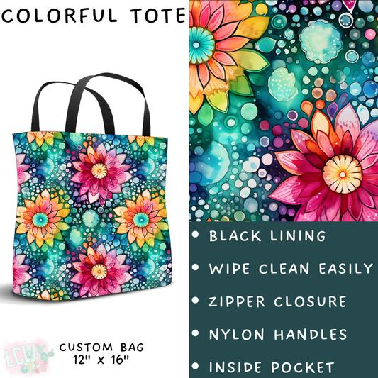 Batch #347 - Fun Run 11 - Closes 5/29 - ETA mid/late July - Colorful Tote
