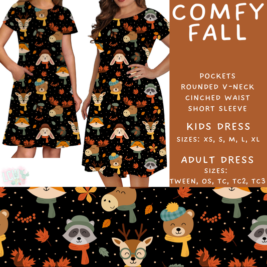 Batch #407 - Fall Fun 2 - Closes 9/4 - ETA mid/late October - Comfy Fall Womens & Girls Dresses
