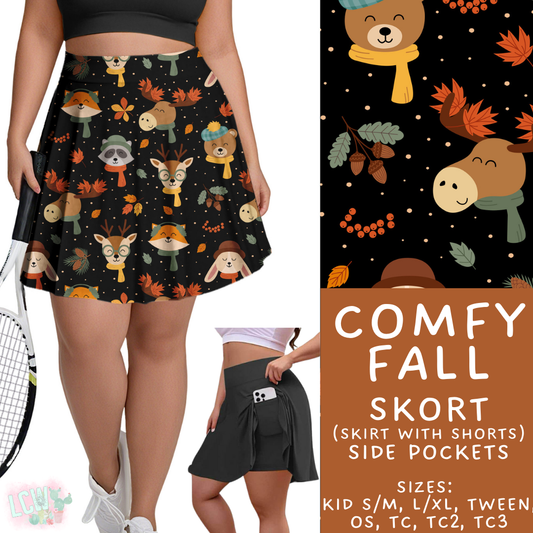 Batch #407 - Fall Fun 2 - Closes 9/4 - ETA mid/late October - Comfy Fall Skort
