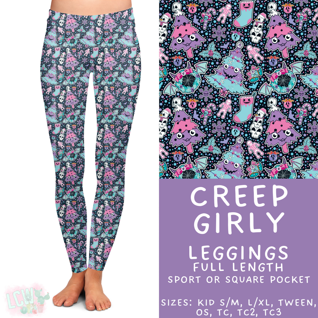 Ready to Ship - Creep Girly Full Length Leggings - Square Pocket TC