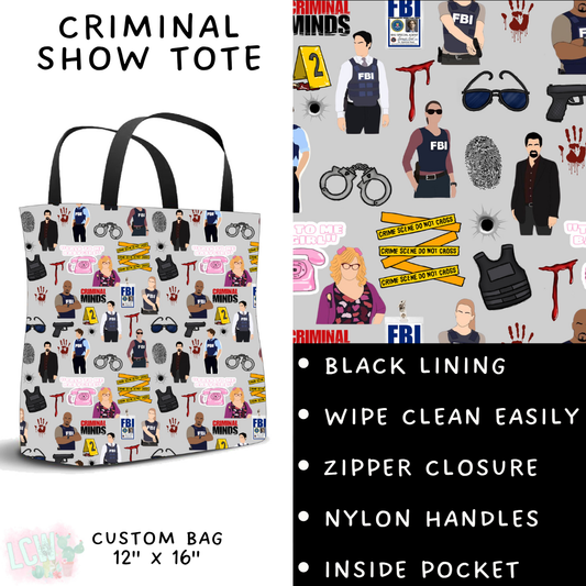 Batch #370 - Fun Run 12 - Closes 7/8 - ETA early Sept - Criminal Show Tote