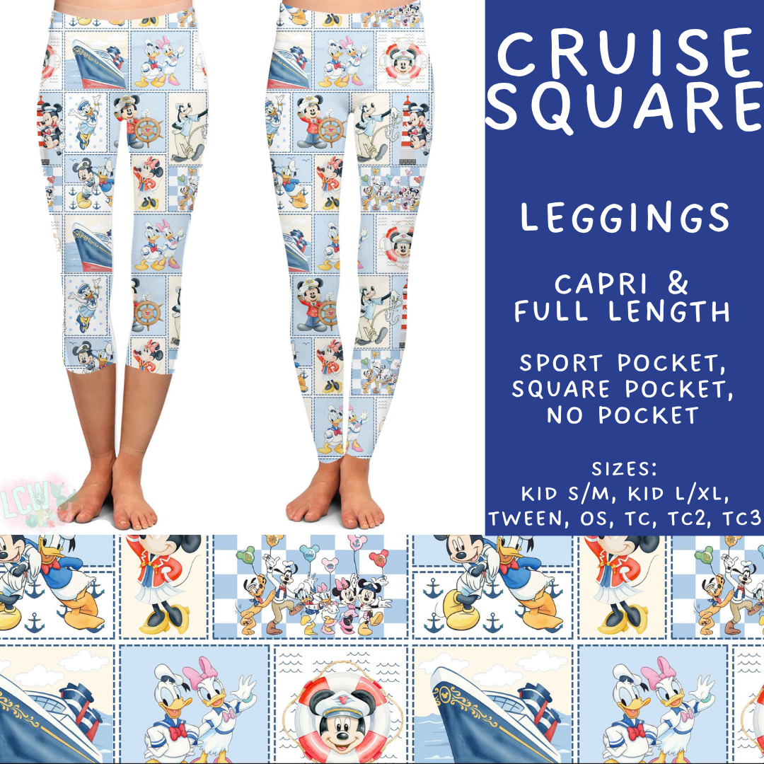 Batch #541 - Magical Faves 21 - Closes 6/10 - ETA mid August - Cruise Square Full and Capri Length Leggings