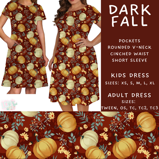 Batch #403 - Hello Fall 2 - Closes 8/28 - ETA mid October - Dark Fall Womens & Girls Dresses