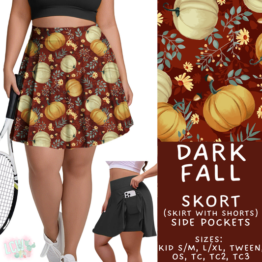 Batch #403 - Hello Fall 2 - Closes 8/28 - ETA mid October - Dark Fall Skort