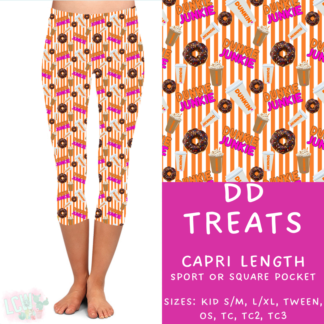 Ready to Ship - DD Treats Capri Length Leggings - OS Sport Pocket