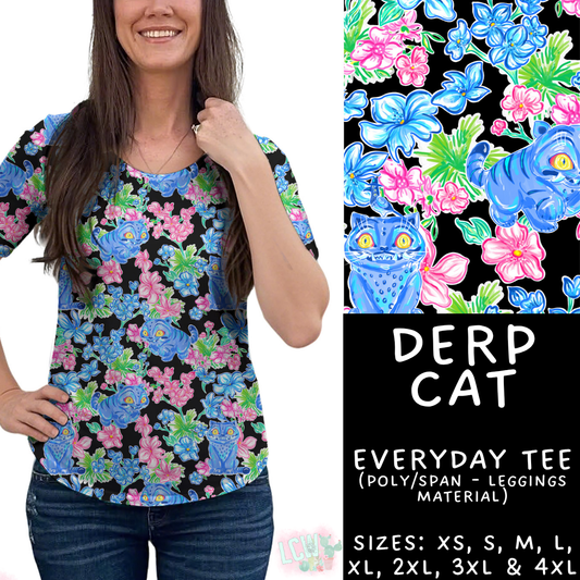 Batch #454 - Cool Characters 10 - Closes 11/26 - ETA mid Jan - Derp Cat Everyday Tee