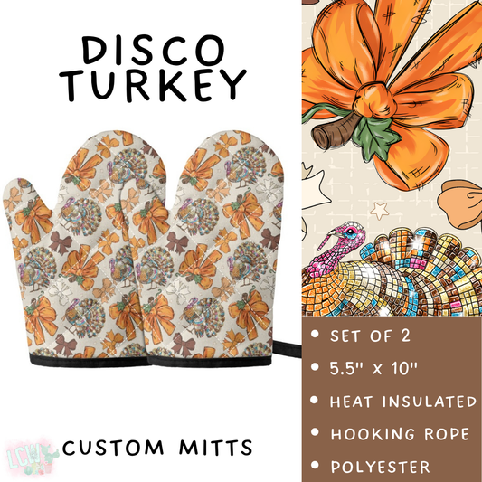 Batch #405 - Oh My Gourd, Let's Bake! - Closes 9/1 - ETA mid/late October - Disco Turkey Oven Mitts