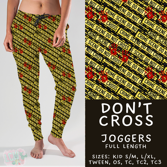 Ready to Ship - Don't Cross Joggers - TC