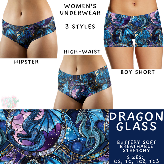 Ready to Ship Dragon Glass Women's Underwear - High Waist OS