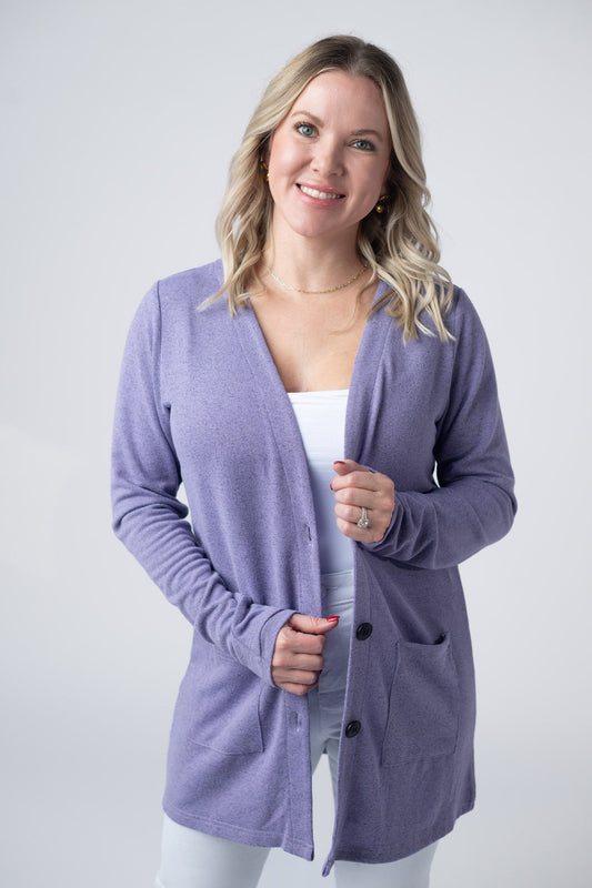 IN STOCK Cori Cardigan - Lavender