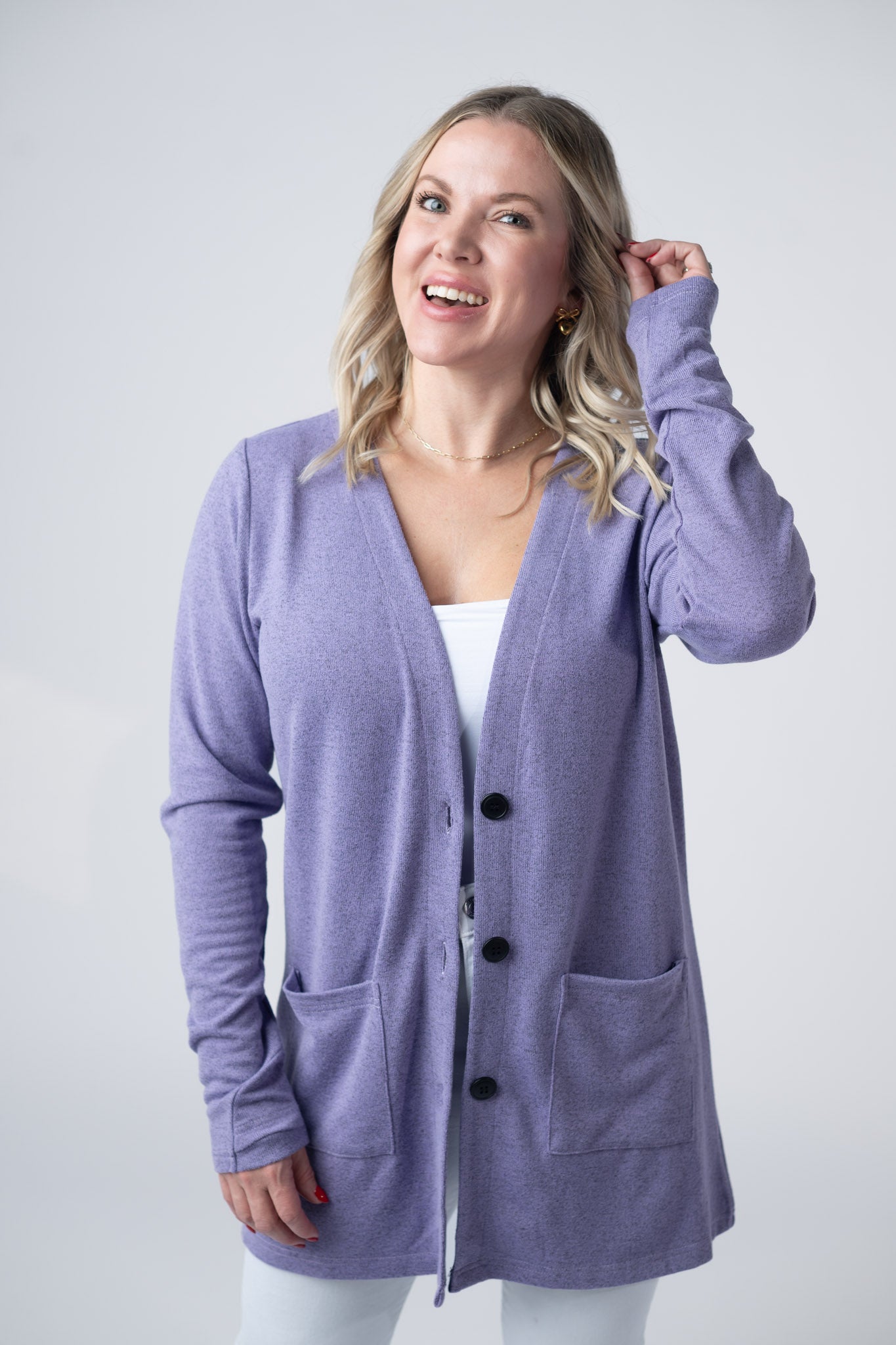 IN STOCK Cori Cardigan - Lavender