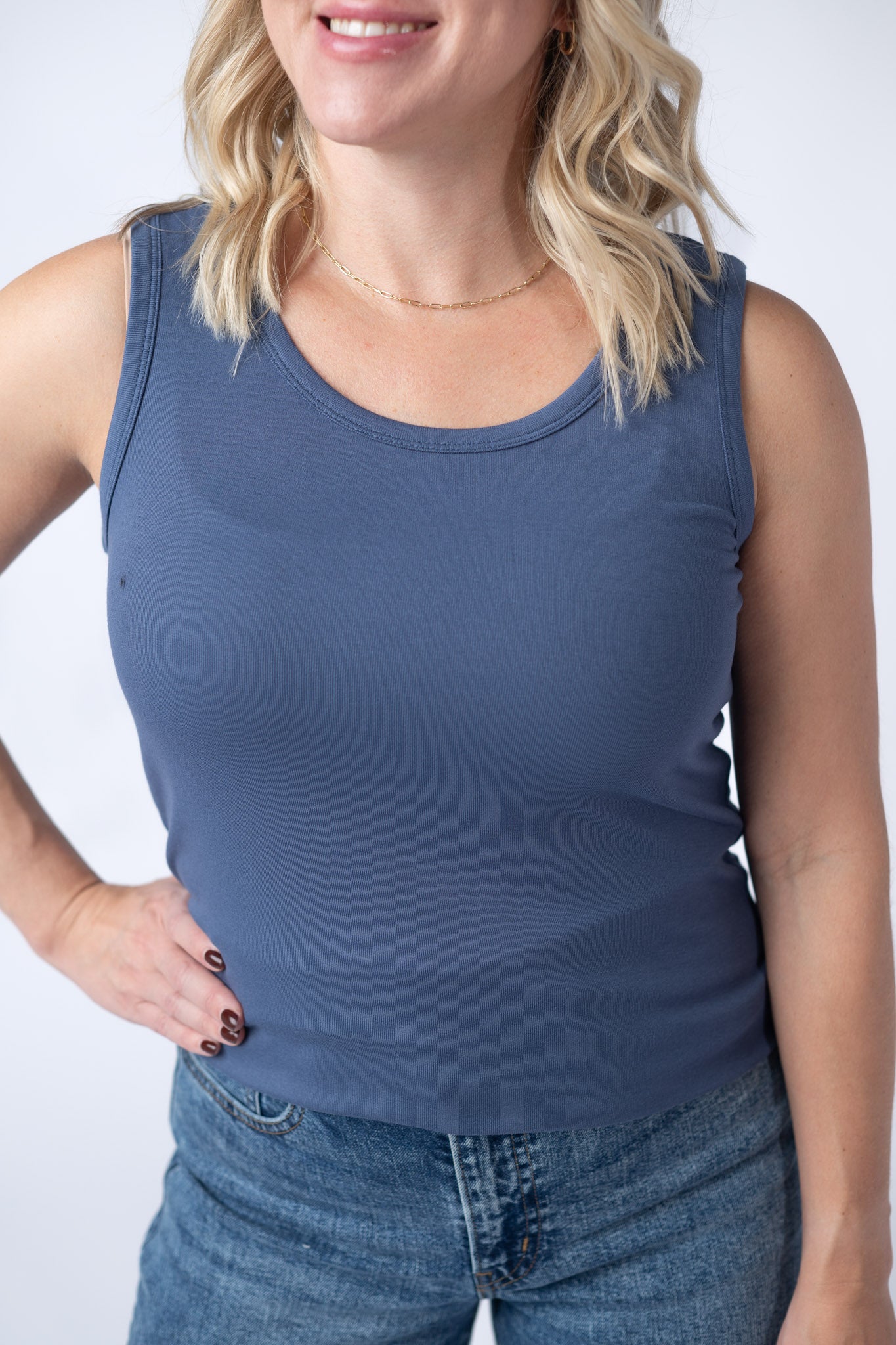 IN STOCK Ava Tank - Blue