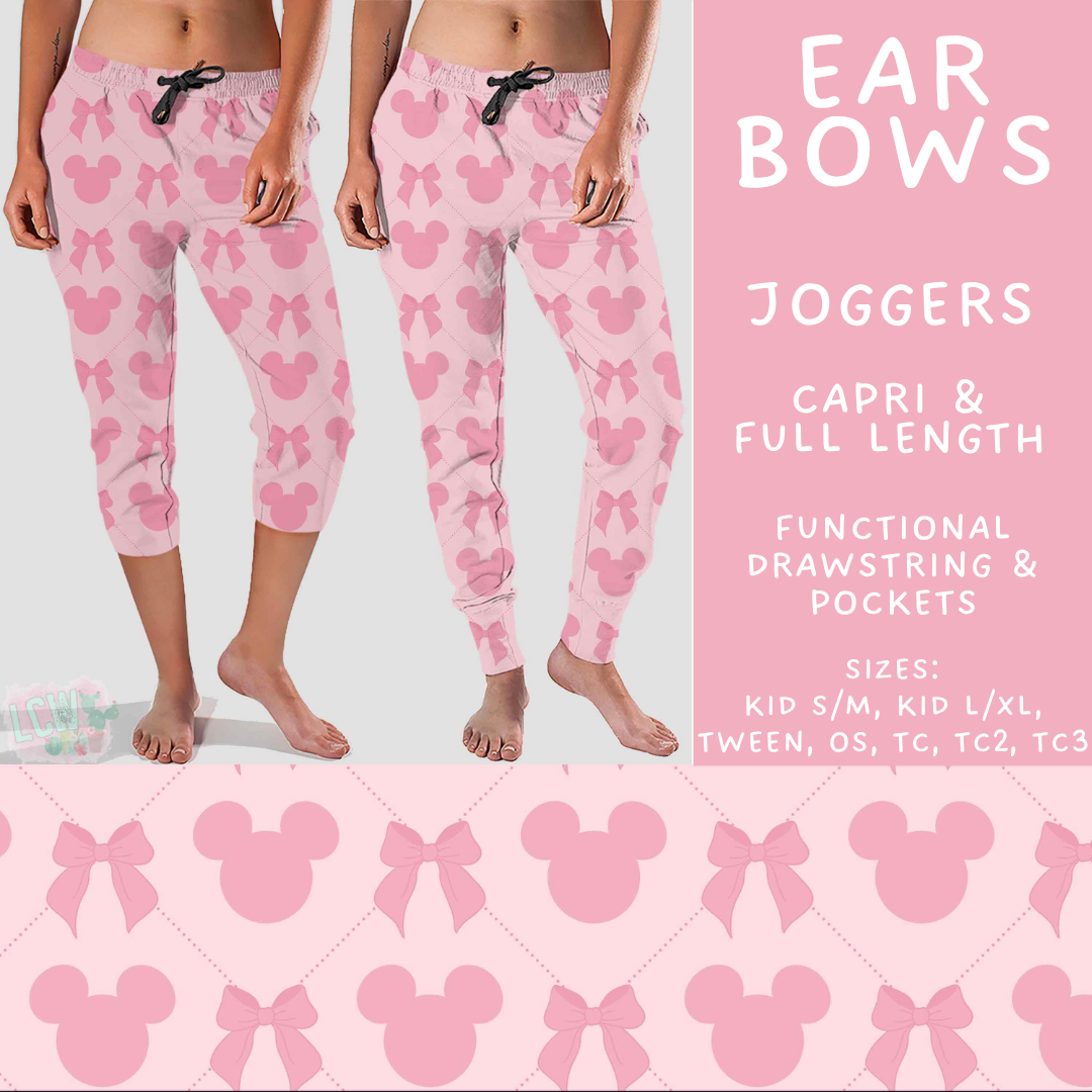 Batch #541 - Magical Faves 21 - Closes 6/10 - ETA mid August - Ear Bows Full and Capri Length Joggers
