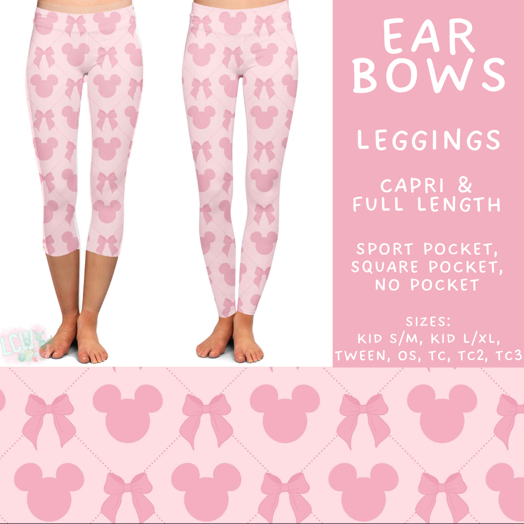 Batch #541 - Magical Faves 21 - Closes 6/10 - ETA mid August - Ear Bows Full and Capri Length Leggings