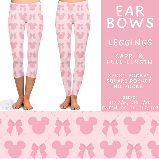 Batch #541 - Magical Faves 21 - Closes 6/10 - ETA mid August - Ear Bows Full and Capri Length Leggings