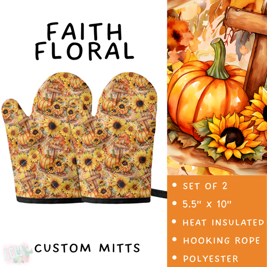 Batch #405 - Oh My Gourd, Let's Bake! - Closes 9/1 - ETA mid/late October - Faith Floral Oven Mitts